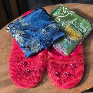 Asian Slipper & Bag Ensemble